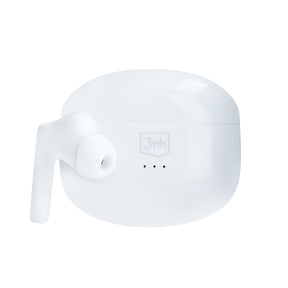 Casti 3mk Wireless Earphone LifePods, Bluetooth V5.3, ANC Technology, Touch Control, Alb