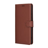 Husa de protectie Techsuit Leather Folio compatibil cu Honor Magic8 Lite, Maro