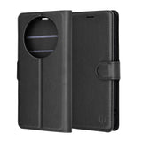 Husa de protectie Techsuit Leather Folio compatibil cu Honor Magic8 Lite, Negru
