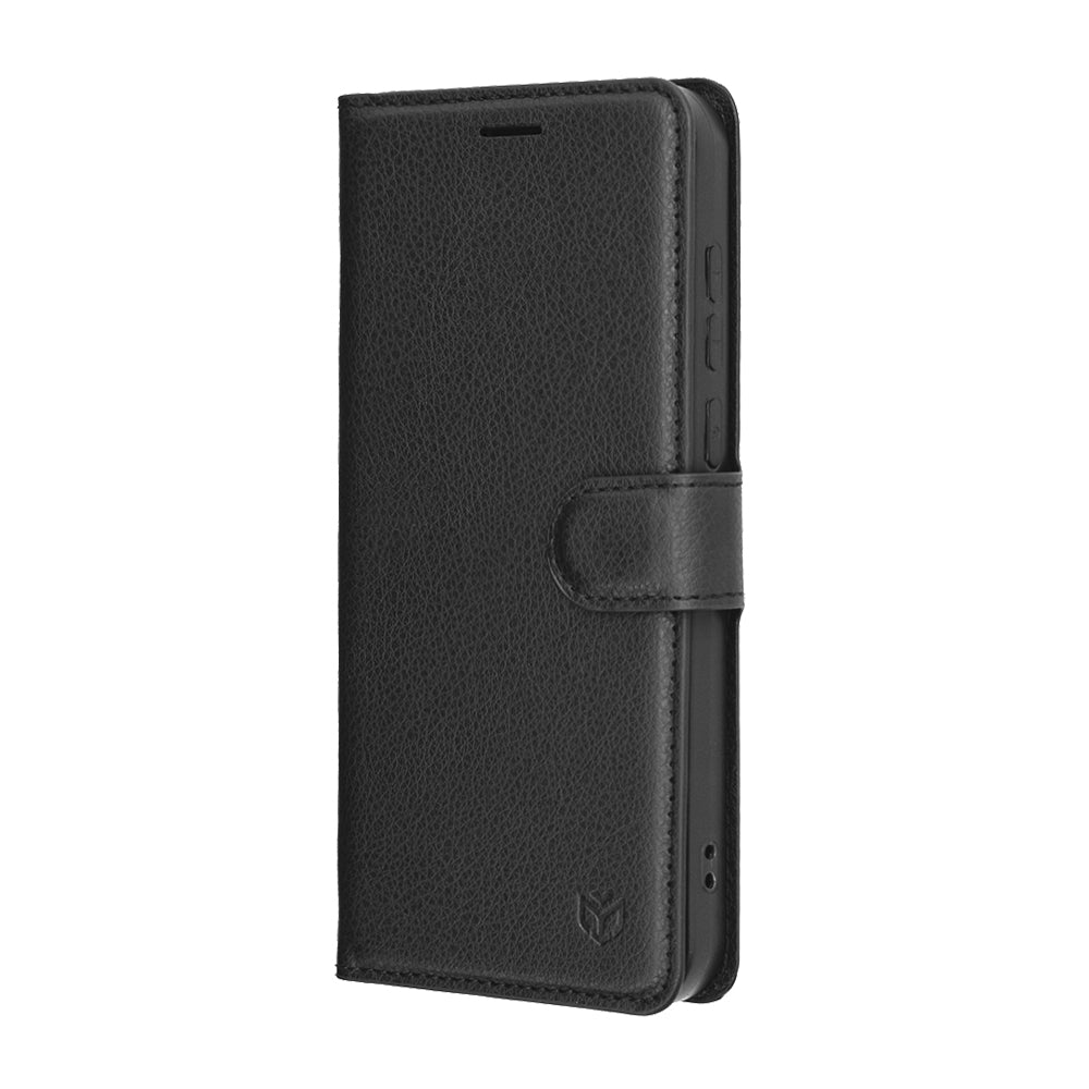 Husa de protectie Techsuit Leather Folio compatibil cu OnePlus 15, Negru