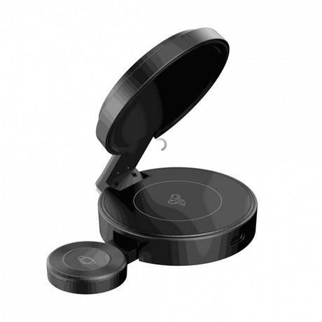Casti Havit 3in1 Wireless Charging Station (W3100), for Phone/iWatch/Earbuds, Foldable, 15W, Negru