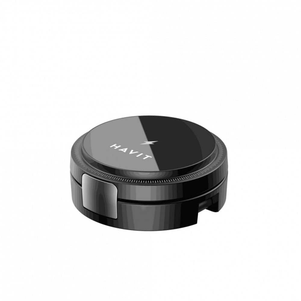 Casti Havit 3in1 Wireless Charging Station (W3100), for Phone/iWatch/Earbuds, Foldable, 15W, Negru