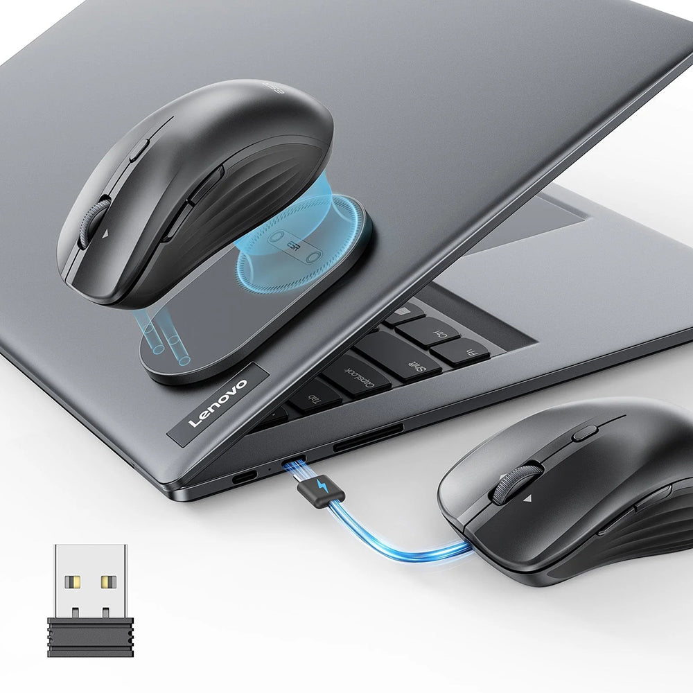 ESR Tastatura/Mouse ESR Wireless Mouse MagMouse (6H0020101), Magnetic Grip, Built-in Type-C Cable, 800-4800DPI, Negru – 