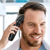 Yesido Hair Clipper (MG06), USB, 1200mAh, IPX5 Waterproof, Power Display, 5 Stages Length, Negru