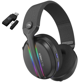 Casti Proove Gaming Glimmer (WHGL00022016), with Microphone, 2.4GHz, Bluetooth 5.4, RGB, Ø40mm, 900mAh, Negru /Purple