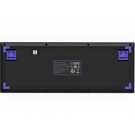 Tastatura/Mouse Proove Wireless Gaming Keyboard Slicker Pro (WKSLPEN22416), Mechanical, BT5.3, Type-C, RGB, 98 Keys, 6000mAh, 1.8m, Negru