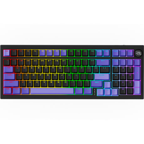 Tastatura/Mouse Proove Wireless Gaming Keyboard Slicker Pro (WKSLPEN22416), Mechanical, BT5.3, Type-C, RGB, 98 Keys, 6000mAh, 1.8m, Negru