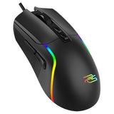 Tastatura/Mouse Proove Wired Mouse Assembler (CMAS00000101), for Gaming, USB, RGB, 7 Buttons, 12400DPI, Windows, Mac, Linux, 1.5m, Negru