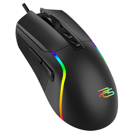 Tastatura/Mouse Proove Wired Mouse Assembler (CMAS00000101), for Gaming, USB, RGB, 7 Buttons, 12400DPI, Windows, Mac, Linux, 1.5m, Negru