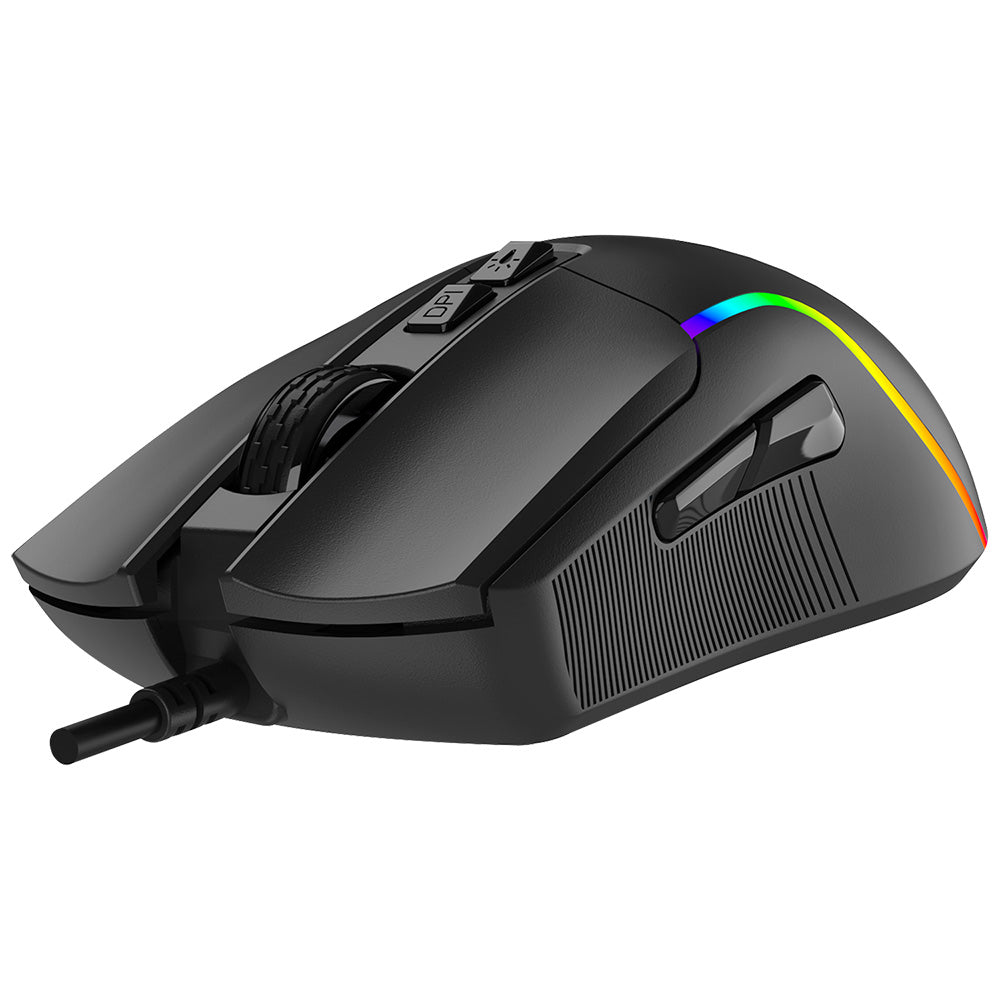 Tastatura/Mouse Proove Wired Mouse Assembler (CMAS00000101), for Gaming, USB, RGB, 7 Buttons, 12400DPI, Windows, Mac, Linux, 1.5m, Negru