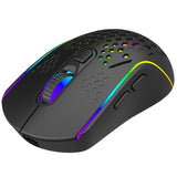 Tastatura/Mouse Proove Wireless Mouse Buzz (WMBU00022401), for Gaming, 2.4GHz, USB-C, Ergonomic, LED, 6 Buttons, 800-4800DPI, 1.5m, Negru