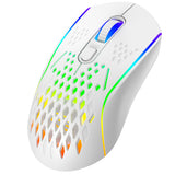 Tastatura/Mouse Proove Wireless Mouse Buzz (WMBU00022402), for Gaming, 2.4GHz, USB-C, Ergonomic, LED, 6 Buttons, 800-4800DPI, 1.5m, Alb