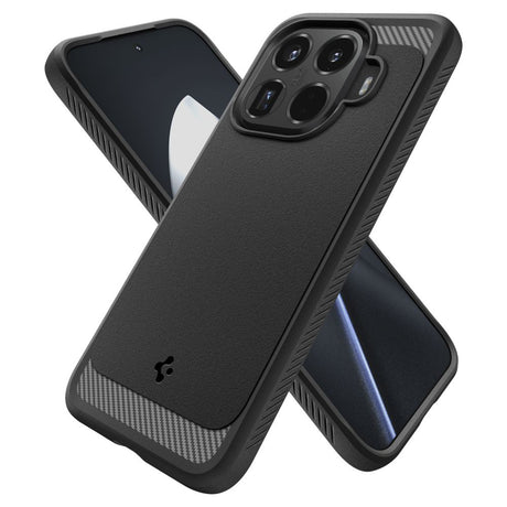 Husă Spigen Rugged Armor ACS11152 neagră pentru Xiaomi 15T Pro