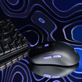 Tastatura/Mouse Proove Wireless Mouse Everon (WMEV00022002), for Gaming, Type-C, 6 Buttons, 800-10000DPI, 500mAh, 1.5m, Alb