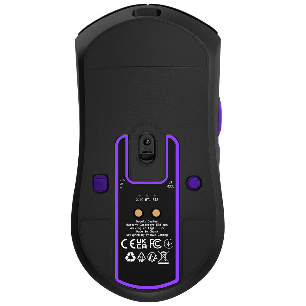 Tastatura/Mouse Proove Wireless Mouse Jester 8K (WMJS00022001), for Gaming, OLED Display, 7 Buttons, 800-26000DPI, 500mAh, 1.5m, Negru