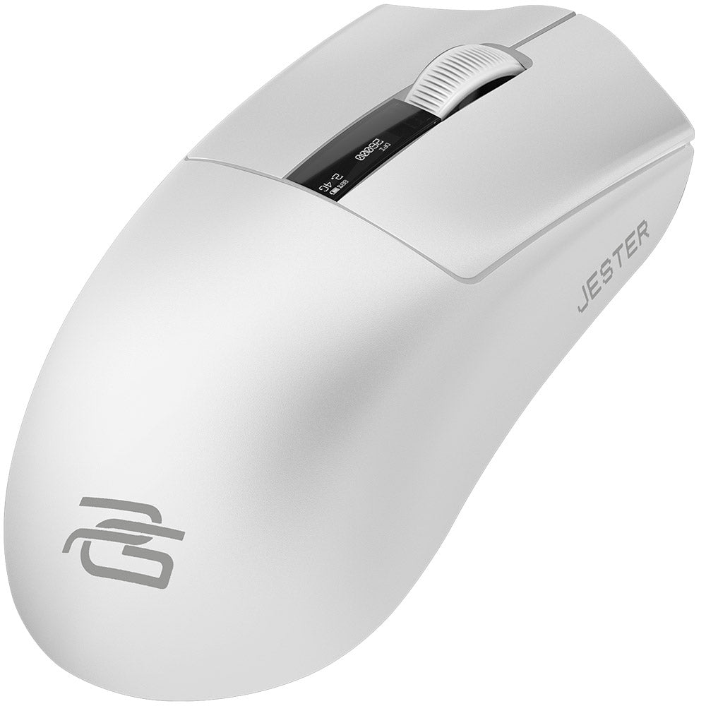 Tastatura/Mouse Proove Wireless Mouse Jester 8K (WMJS00022002), for Gaming, OLED Display, 7 Buttons, 800-26000DPI, 500mAh, 1.5m, Alb