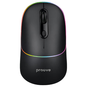 Tastatura/Mouse Proove Wireless Mouse Blink (WMBL00002001), for Office, Ergonomic, 2.4GHz, BT5.0, 4 Buttons, 800-1600DPI, 650mAh, Negru