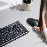 Tastatura/Mouse Proove Wireless Mouse Blink (WMBL00002001), for Office, Ergonomic, 2.4GHz, BT5.0, 4 Buttons, 800-1600DPI, 650mAh, Negru