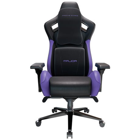 Accesoriu gaming Proove Premium Gaming Chair Major (GCMJ0001001), 8D Armrests, 160° Backrest, Frog Mechanism, PU, 180kg Max, Negru /Purple