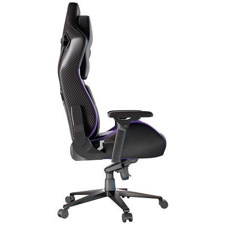 Accesoriu gaming Proove Premium Gaming Chair Major (GCMJ0001001), 8D Armrests, 160° Backrest, Frog Mechanism, PU, 180kg Max, Negru /Purple