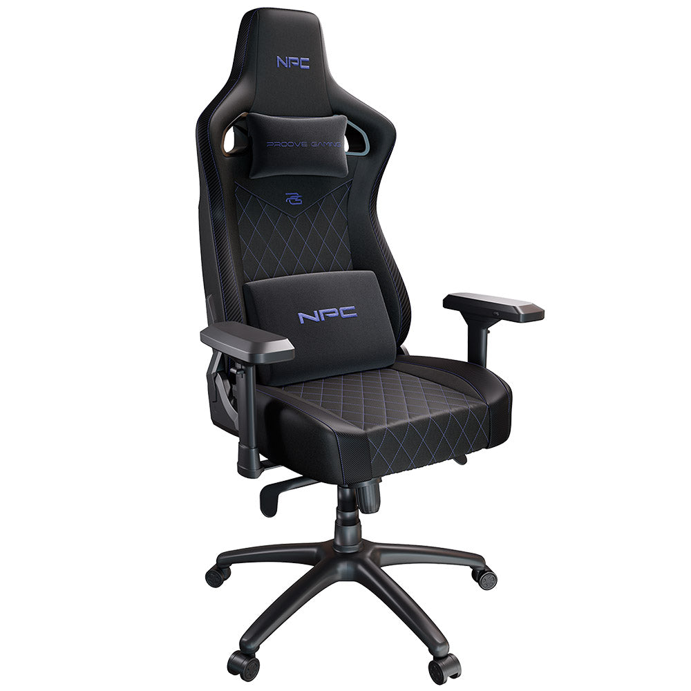 Accesoriu gaming Proove Gaming Chair NPC (GCNP0001017), 4D Armrests, 135° Backrest, Frog Mechanism, Semi PU, Up to 136kg, Negru /Purple