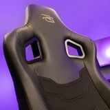 Accesoriu gaming Proove Gaming Chair Warrior (GCWR0001011), 4D Armrests, 135° Backrest, Frog Mechanism, Semi PU, Active Cooling, Negru