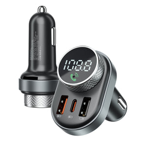 Incarcator Proove Car with FM Modulator (FMSL30110001), USB, Type-C, U-Disk, TF, Bluetooth 5.4, Fast Charge, 30W, Negru