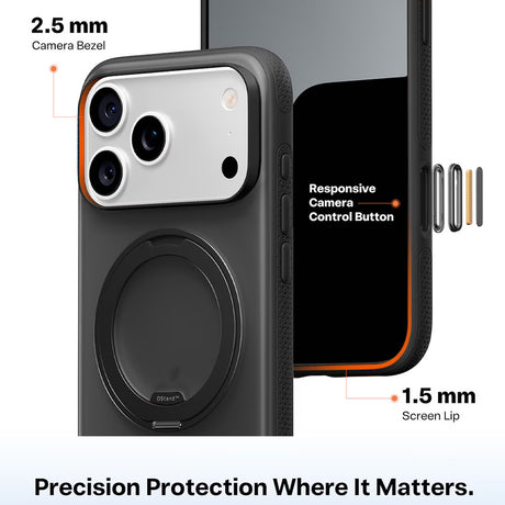 Husa de protectie Torras Ostand R Fitness Series compatibil cu iPhone 17 Pro Max, Negru