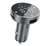 Incarcator Proove Car with FM Modulator (FMSS30110003), with Touch Screen, USB, Type-C, U-Disk, TF, Bluetooth 5.0, 30W, Gri