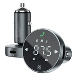 Incarcator Proove Car with FM Modulator (FMSS30110003), with Touch Screen, USB, Type-C, U-Disk, TF, Bluetooth 5.0, 30W, Gri