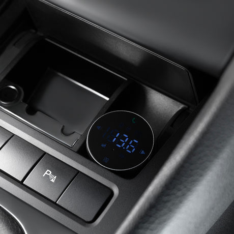 Incarcator Proove Car with FM Modulator (FMSS30110003), with Touch Screen, USB, Type-C, U-Disk, TF, Bluetooth 5.0, 30W, Gri