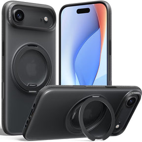 Husa de protectie Torras Ostand R Fitness Series compatibil cu iPhone 17 Air, Negru