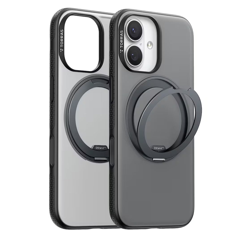 Husa de protectie Torras Ostand R Fitness Series compatibil cu iPhone 17, Negru