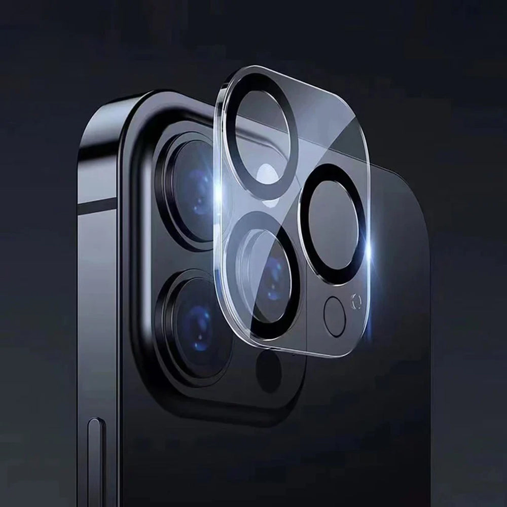 Folie de protectie ANANK Camera Guard compatibil cu iPhone 16 / iPhone 16 Plus, Transparent /Black