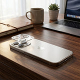 Folie de protectie ANANK Camera Guard compatibil cu iPhone 16 / iPhone 16 Plus, Transparent /Black