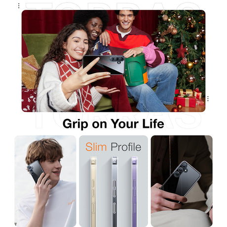 Husa de protectie Torras Diamond Series compatibil cu Samsung Galaxy A56 5G, Transparent