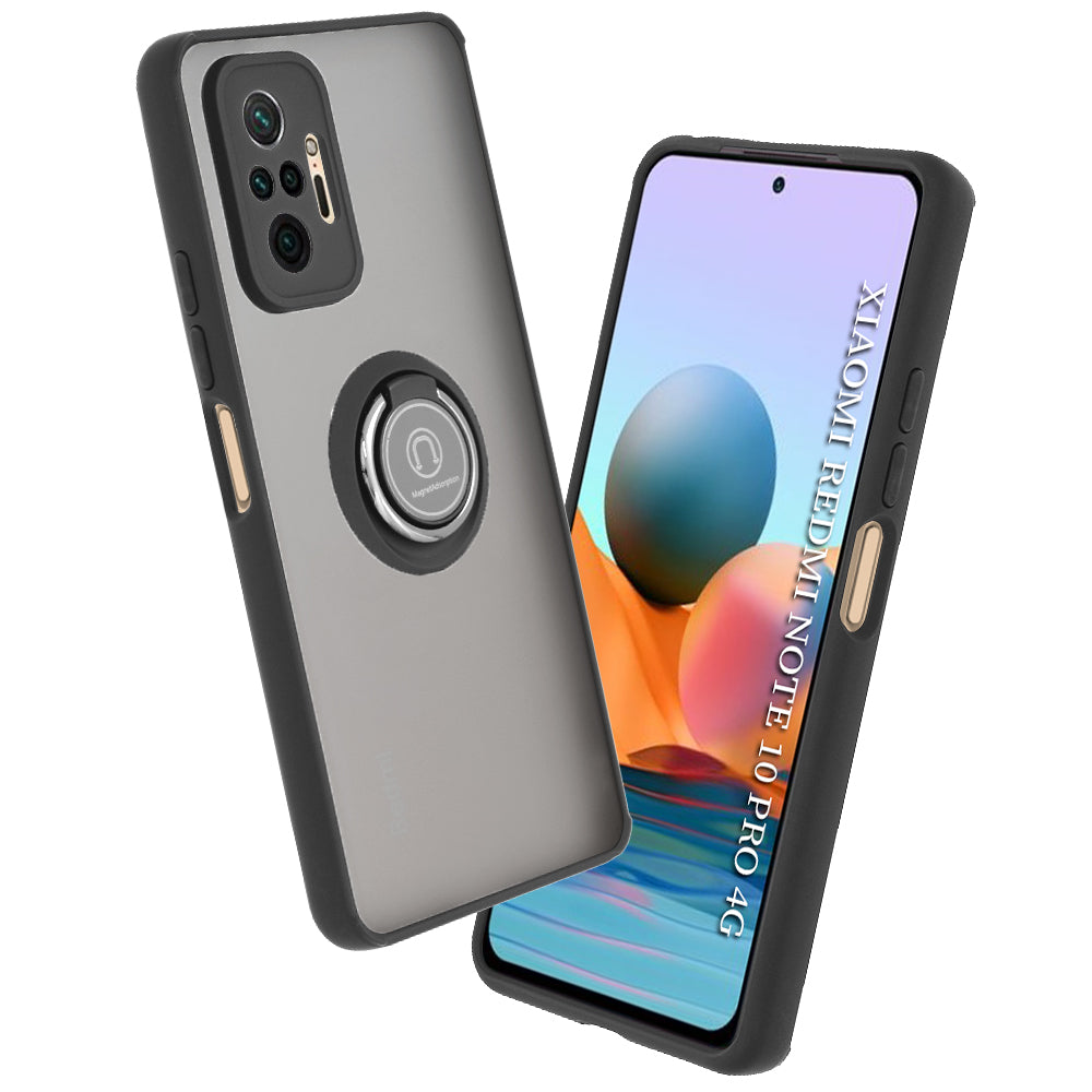 Husa de protectie Techsuit Glinth compatibil cu Xiaomi Redmi Note 10 Pro / Note 10 Pro Max, Negru