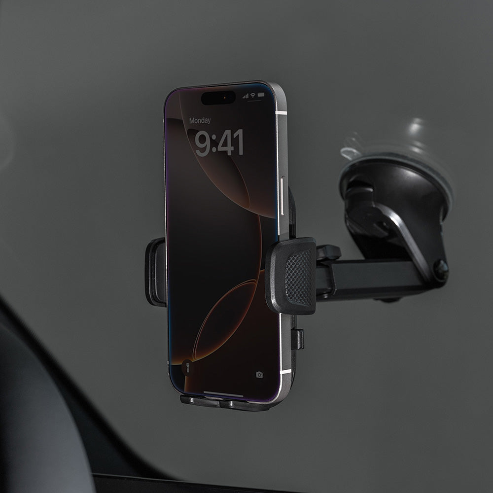 Suport Proove Longway Plaid (CHLP00000001), for Windshield/Dashboard, with Suction Cup, 4.7''-6.9" Phones, Negru