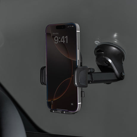 Suport Proove Longway Plaid (CHLP00000001), for Windshield/Dashboard, with Suction Cup, 4.7''-6.9" Phones, Negru