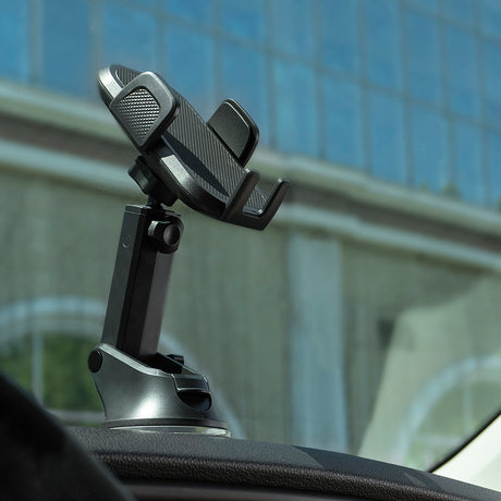 Suport Proove Longway Plaid (CHLP00000001), for Windshield/Dashboard, with Suction Cup, 4.7''-6.9" Phones, Negru