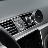 Suport Proove with Wireless Charging Light Circle (WHLC15010002), for Air Vent, Magnetic Grip, Qi2 15W, Metallic Grey