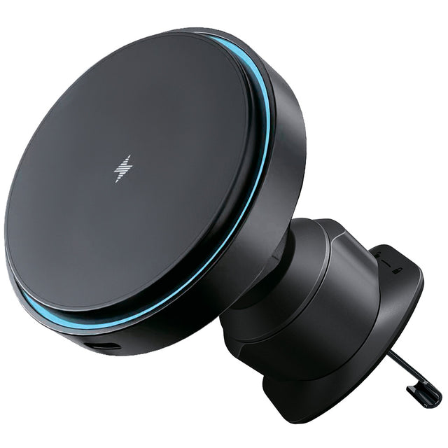 Suport Proove with Wireless Charging Light Circle (WHLC15010001), MagSafe, for Air Vent, 360°, 15W, Blue LED, Negru