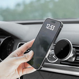 Suport Proove with Wireless Charging Magic Circle (WHMC15020006), for Air Vent, Magnetic, Zinc Alloy, 15W, Argintiu