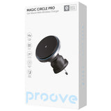 Suport Proove with Wireless Charging Magic Circle Pro (WHMP15010001), MagSafe, for Air Vent, 360, Qi2 15W, LED, Negru
