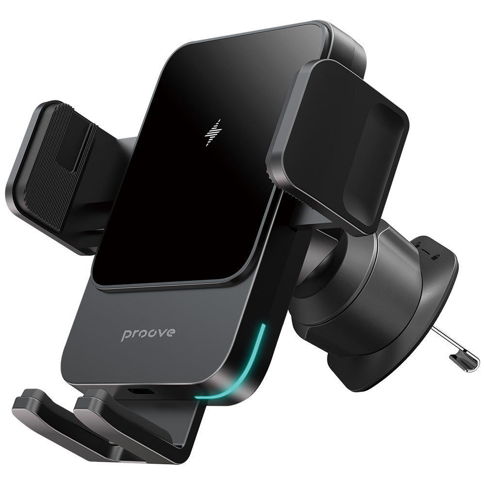 Suport Proove with Wireless Charging Sonic (WHSN15002001), for Air Vent, Secure Attachment, 15W, LED, Universal, Gri