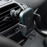 Suport Proove with Wireless Charging Triple Clamp Pro (WHTP15010004), 2in1 Mount, Automatic, LED, Qi2 15W, Metal Grey