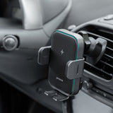 Suport Proove with Wireless Charging Triple Clamp Pro (WHTP15010004), 2in1 Mount, Automatic, LED, Qi2 15W, Metal Grey