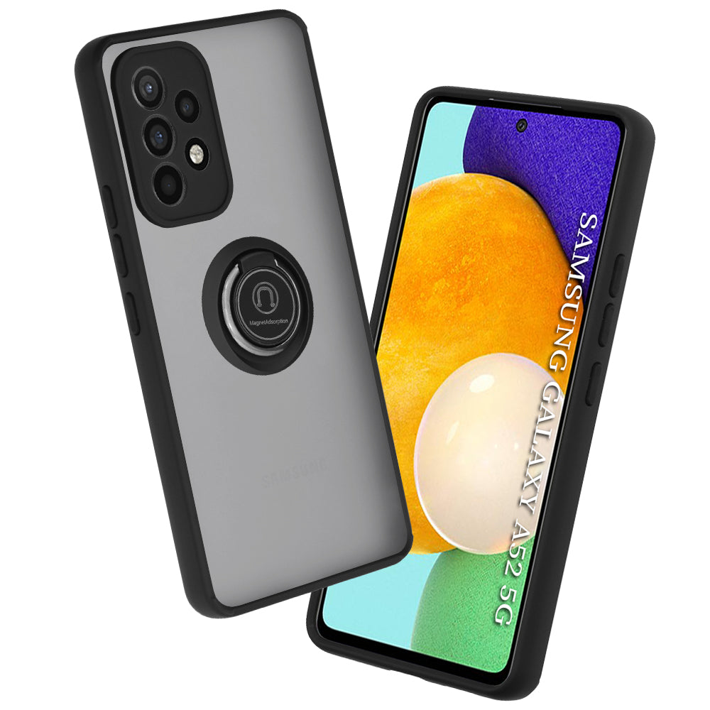 Husa de protectie Techsuit Glinth compatibil cu Samsung Galaxy A52 4G / A52 5G / A52s 5G, Negru