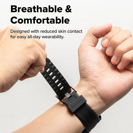 Accesoriu smartwatch Ringke Rugged Gear compatibil cu Samsung Galaxy Watch8 44mm, All Black