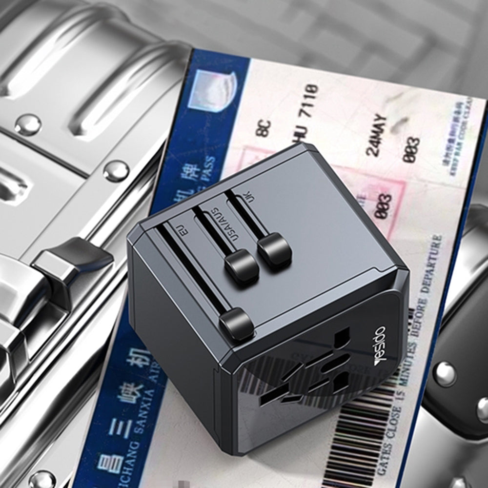 Adaptor Yesido Travel Type-C 3x USB (MC24), Negru